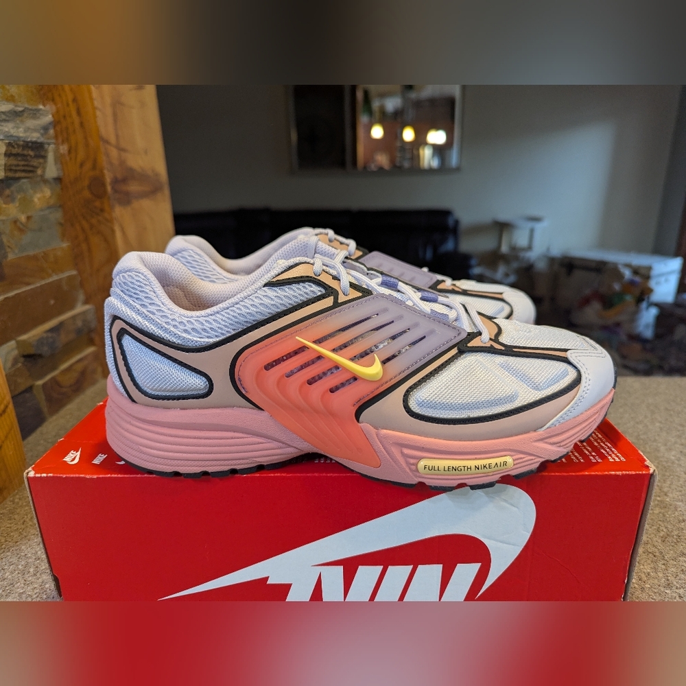 Nike Air Pegasus Wave  Pink and Yellow Gradient Lace-Up Running Shoes